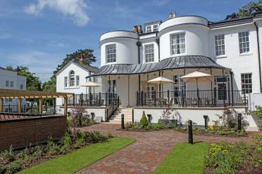 Exterior of a Victorian building from grounds