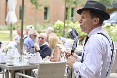 Music on the terrace event at Audley Villages