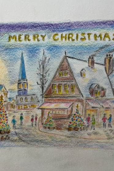 Christmas Card Design Competition Winner Mr Shaun Metcalfe Audley Fairmile