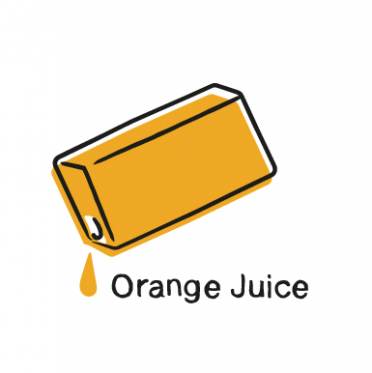 orange juice graphic