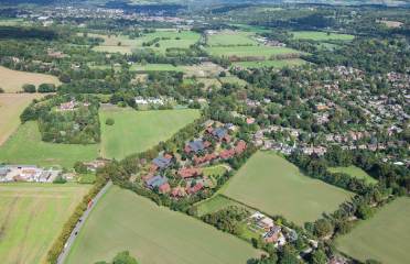 Aerial view of Shiplake Meadows site
