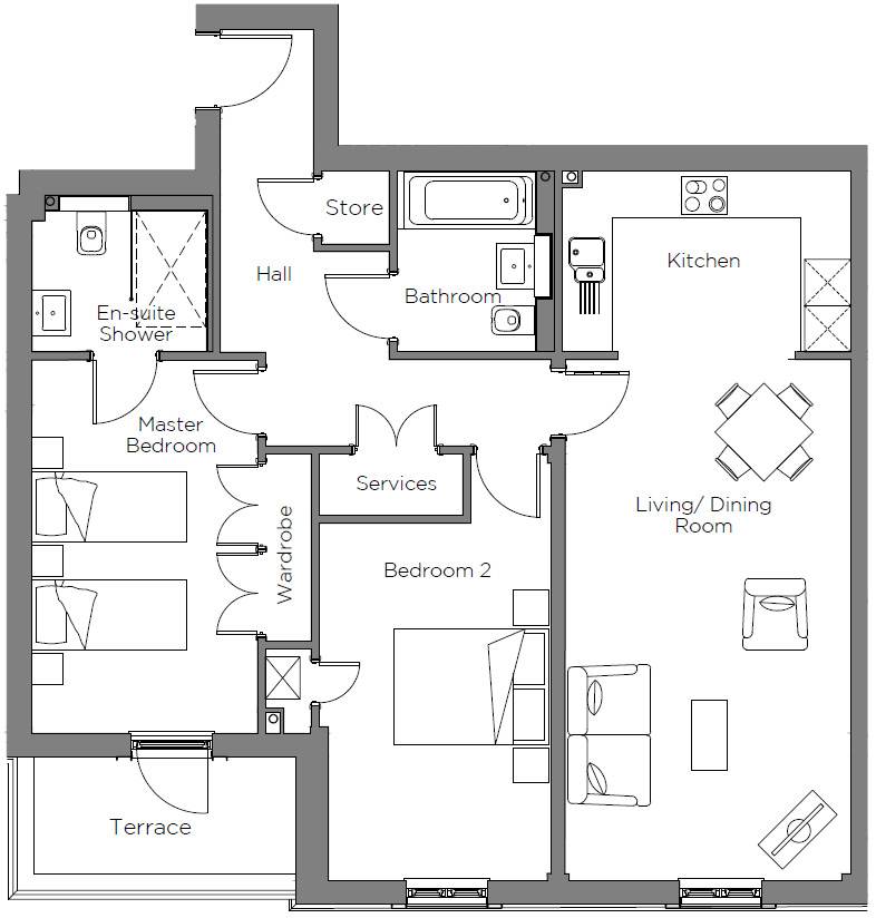 3 Mowbray Hall (Rental) Retirement Properties Audley Villages