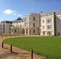 18th Century mansion seen over lawns