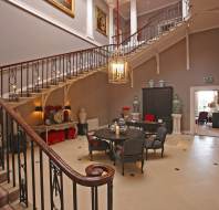 U-shaped staircase in a mansion house