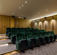 Soft green cinema seats