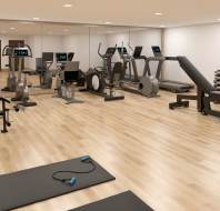 Gym with equipment