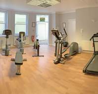 Fitness machines in gym