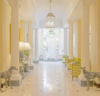 Mansion house hallway with Corinthian columns