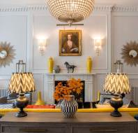 Feature lighting in Edwardian-style room