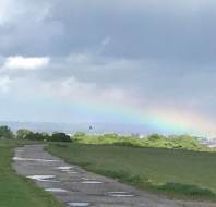 Rainbow over Ashton Court park, Bristol