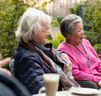 Seniors at an outdoor event