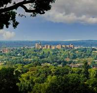 View over parkland to Windsor Castle