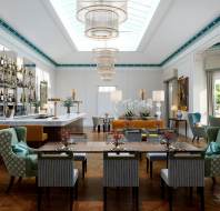 Modern bar with skylight