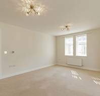 Living room with feature lighting