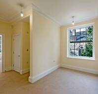 Hallway with large window