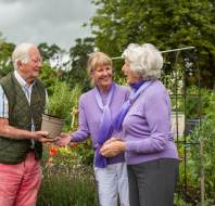 Seniors enjoying gardening