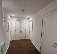 Hallway with storage