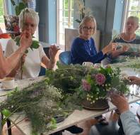 Floristry class at Audley Sunningdale Park, Ascot