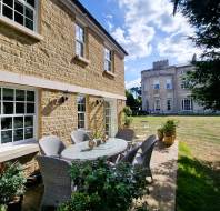 Wyatt Cottage at Audley Mote House - rear terrace