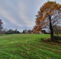 Audley Stanbridge Earls, looking across the grounds at the main house