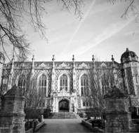 Binswood Hall, black and white, photographed by Gardener Steve Rudd