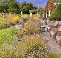 The beautiful gardens at Stanbridge Earls Romney retirement village