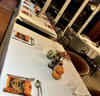 Autumn Harvest event tables at the ready at Audley Ellerslie