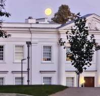 The Harvest Moon over Northcote House. Credit: Mrs Cracknell, property owner at Sunningdale Park.
