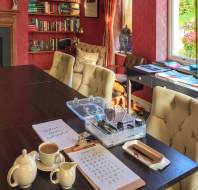 Autumnal calligraphy in the library. Credit: Mrs Kreyer, property owner at Willicombe Park
