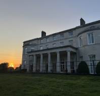 Golden hour at Audley Mote House, as captured by team member Bibiana Taylor