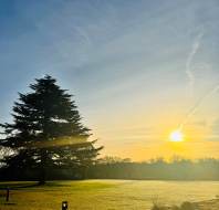 Golden hour at Audley Scarcroft Park, as captured by team member Emma Longfellow
