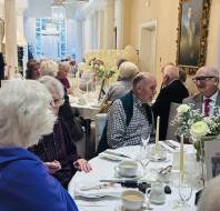 Neighbours celebrate a 70th wedding anniversary at Willicombe Park