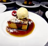 St Patrick's Day themed dessert at Three Church Road restaurant