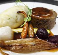 St Patrick's Day themed main meal at Three Church Road restaurant