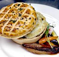 St Patrick's Day themed dish at Three Church Road restaurant