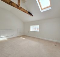 3 The Stables at Mote House bedroom with skylight