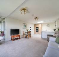 33 Pembroke Court living room with balcony