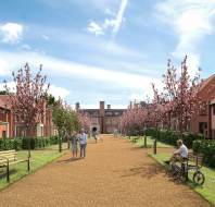 CGI of Headley Court retirement village in Epsom