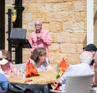 Audley Scarcroft Park Summer Event on the terrace