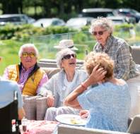 Audley Scarcroft Park Summer Event on the terrace
