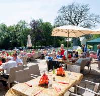 Audley Scarcroft Park Summer Event on the terrace