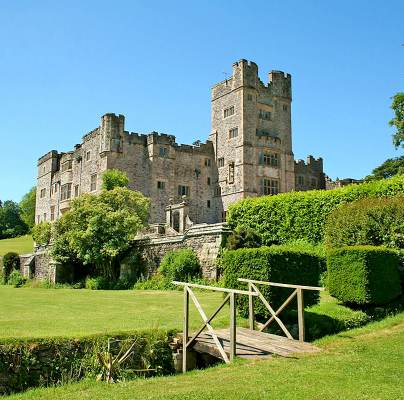 View of main house from garden footbridge