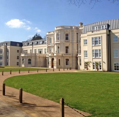 18th Century mansion seen over lawns