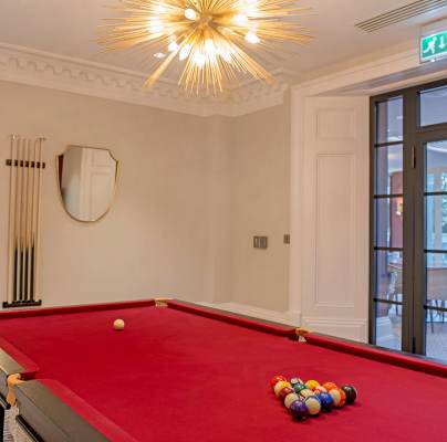 Snooker room.