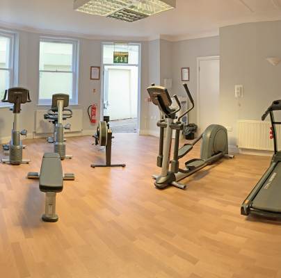 Fitness machines in gym