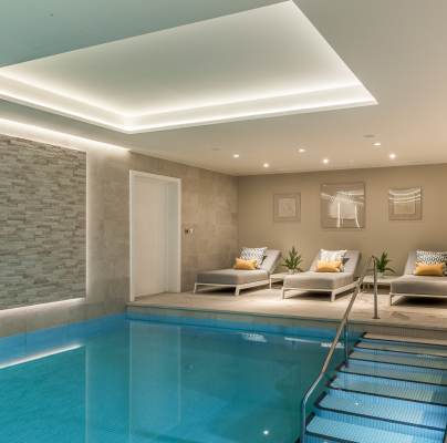 Swimming pool and relaxation area