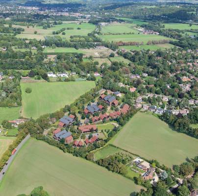 Aerial view of Shiplake Meadows site