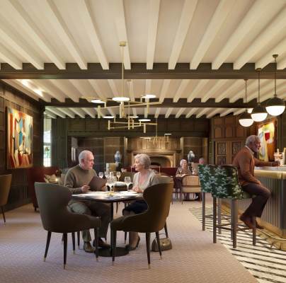 CGI of Headley Court luxury retirement village in Epsom