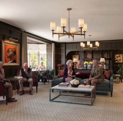 Headley Court luxury retirement village in Epsom - Owners Lounge