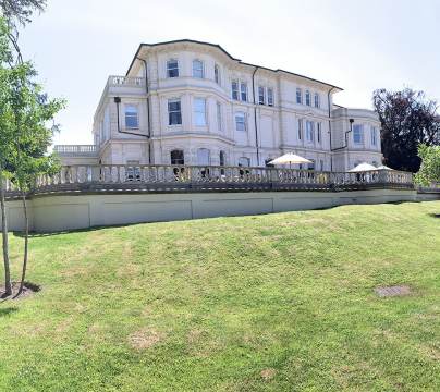 Mansion house with terrace